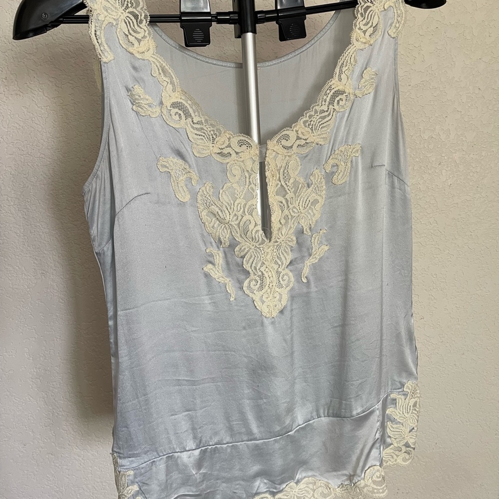 Baby Blue Silk Camisole